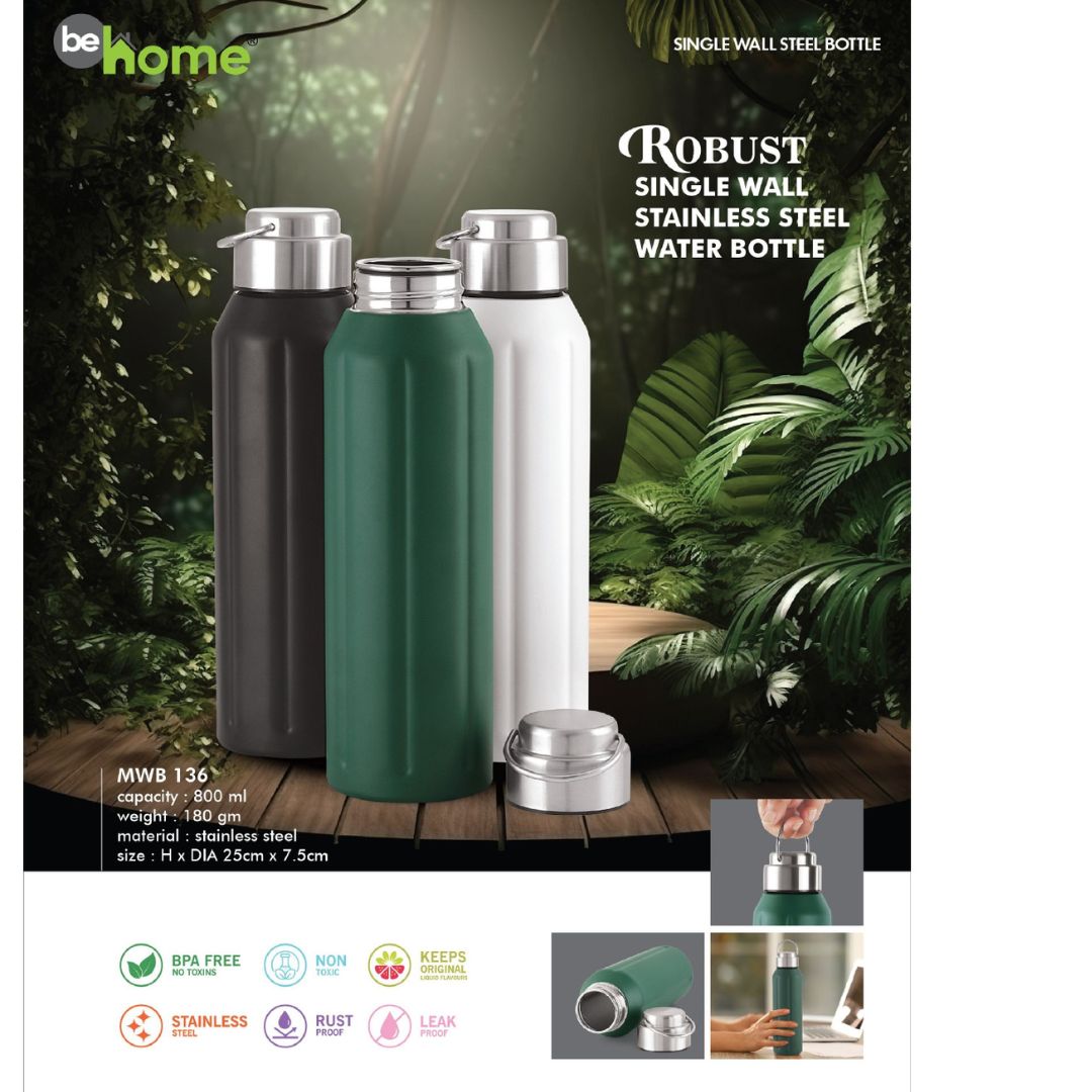 ROBUST STAINLESS STEEL WATER BOTTLE